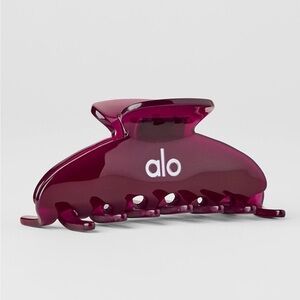 New Alo 90's Claw Clip - Burgundy Clear Limited